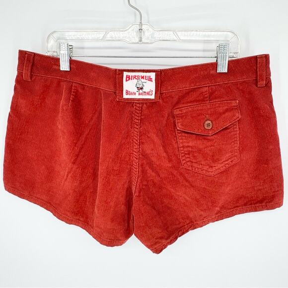 Birdwell Women's Classic Corduroy Shorts Mid Rise Red Size 12 Outdoor Gorpcore - Picture 11 of 15